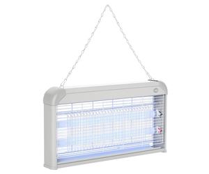 Outsunny Lampe UV anti-insectes anti moustique tue mouche électrique destructeur d'insectes 30 W gris