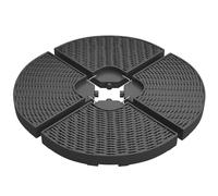 Outsunny Lestage pour parasol dalle de parasol pour parasol déporté 4 pièces peut être rempli d'eau 52L ou de sable 68Kg Aosom France