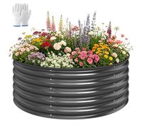 Jardinière surélevée Outsunny en acier, bac à fleurs, serre de jardin, jardinière, jardinière de jardin