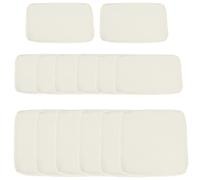 Outsunny Lot de 14 Housses de Rechange Coussins Salon de Jardin 6 Housses Coussin d'assise 8 Housses Coussin Dossier Polyester déperlant Beige