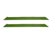 Outsunny Lot de 2 gazons synthétiques artificiels Moquette extérieure intérieure 3L x 1l m Herbes Hautes denses 2,5 cm Vert