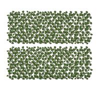 Outsunny Lot de 2 haies artificielles Treillis Extensible - Brise-Vue canisse všŠgšŠtale Feuillage ršŠaliste, intšŠrieur extšŠrieur, 2 x 1 m