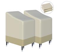 Outsunny Lot de 2 housses de protection chaises de Jardin empilables bâche étanche 90L x 70l x 115H cm Oxford Haute densité 600D
