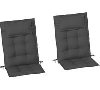 Outsunny, lot de 2 housses pour chaise longue, hydrofuges, housses de chaise longue, gris foncé