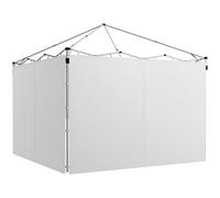 Outsunny Lot de 2 Parois Latérales pour Tonnelle 3 x 3 ou 3 x 6 m Blanc | Panneaux Latéraux de Remplacement, Facile à Assembler, Tissu Oxford, 295 x 195 cm
