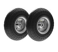 Outsunny Lot de 2 Pneus Pneumatiques de Remplacement Alésage de 16mm pour Chariot de Jardin, Brouette et diable