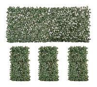 Outsunny Lot de 4 Haies Artificielles de Lierre Murale 200 x 100 cm Vert