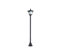 Outsunny Luminaire extérieur solaire lampadaire lanterne classique LED 10 Lm dim. 15L x 15l x 120H cm noir