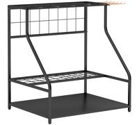 Outsunny Organiseur d'outils de jardin avec crochets porte-outils de garage à 3 niveaux 84 x 53 x 73 cm orange