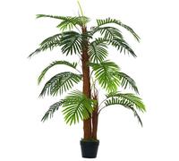 Outsunny – Palmier artificiel 1,2 m – tronc et branches avec lichen, feuilles en plastique réalistes