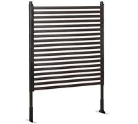 Outsunny Panneau clotûre de jardin brise vue en métal extérieur avec pieds ou piquets à planter, modulaire, 93L x 22l x 124H cm