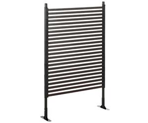 Outsunny Panneau clotûre de jardin brise vue en métal extérieur avec pieds ou piquets à planter, modulaire, 93L x 22l x 150H cm