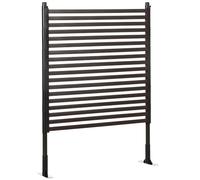 Outsunny Panneau Clotûre de Jardin Brise Vue Modulaire 93L x 22l x 124H cm | en Métal Extérieur, Décoratif, Avec Pieds Ou Piquets À Planter