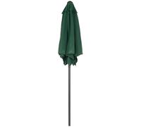 Outsunny Parasol Ø196 cm, hexagonal Parasol de balcon pour plage balcon jardin, Vert