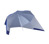 Outsunny Parasol abri solaire contemporain protection UPF 50+ sac transport fourni bleu marine