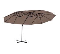 Outsunny - parasol - Acier - 445x270x260cm - Marron