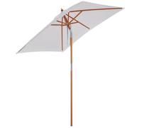 Outsunny Parasol de Jardin Extérieur Inclinable 2L x 1,5l x 2,3H m Crème
