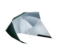 Outsunny Parasol métal 210x210x222 cm Protection UPF 50+ Sac de transport tissu polyester Vert