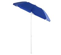 Outsunny Parasol de Plage Parasol Inclinable Octogonal Ø 160 cm Bleu
