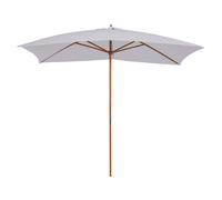 Outsunny Parasol Droit Rectangulaire Parasol de Jardin 3x2x2,5m Blanc