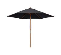 Outsunny - Parasol - Bois - 250x250x230cm - Noir