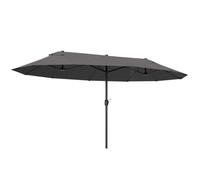 Outsunny - parasol extérieur - Acier - 460x270x240cm - Gris