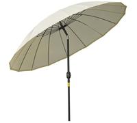Outsunny - parasol - Métal - 250x250x240cm - Beige