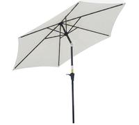 Outsunny - parasol - Métal - 260x260x235cm - Crème