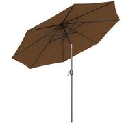 Outsunny - parasol - Métal - 295x295x250cm - Marron