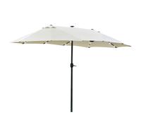 Outsunny Parasol Oval Crème 440 x 256 cm