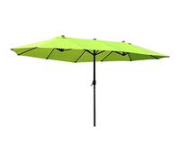 Parasol double Outsunny, parasol de jardin ou de marché avec manivelle, 460 x 270 cm