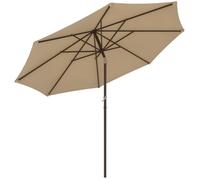 Outsunny - Parasol - Polyester - 263x263x220cm - Kaki