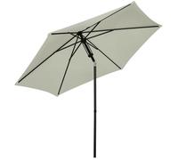 Outsunny - Parasol - Polyester - 265x265x235cm - Gris clair
