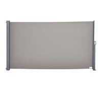 Outsunny Paravent Latéral Rétractable 3x1,6m Polyester 280g/m² Anti-UV Gris pour Extérieur Aosom France