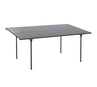 Outsunny Pergola pavillon de jardin abri pour voiture carport style contemporain 500 x 299 x 195/223 cm gris Aosom France