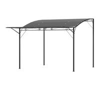 Outsunny Pergola tonnelle de jardin avec auvent réglable acier polyester haute densité 3 x 2,5 m gris foncé