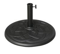 Outsunny Pied de Parasol Base de lestage de Parasol Rond résine Imitation Fonte Motif Rosace diamètre 54,5 cm Poids Net 19 Kg