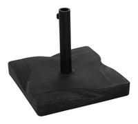 Outsunny Pied de parasol base de lestage parasol carré dim. 41,5L x 41,5I x 33H cm poids net 20 Kg ciment HDPE noir