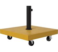 Outsunny Pied de parasol carršŠ - base de lestage poids net 25kg en mšŠtal avec 4 roulettes - dim. 45L x 45l x 36,5H cm pour m?t de ?34, ?38 et ?48mm