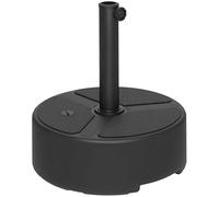 Outsunny Pied de parasol en polyéthylène haute densité à remplir - 18 kg/20 kg avec de l'eau sable - Support de parasol rond - Poids du parasol pour parasol - Diamètre : 38 mm/48 mm - Pour balcon