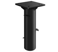 Outsunny Pied de Parasol rectangulaire, Support Parasol en métal, Base de Parasol enterré, Socle de Parasol, pour terrasse, Piscine, Patio, Jardin, 16,5 x 16,5 x 40 cm, Gris foncé