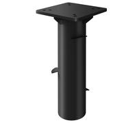 Outsunny Pied de parasol rectangulaire support parasol en métal enterré pour terrasse piscine 16,5 x 16,5 x 40 cm gris foncé