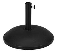 Outsunny Pied de parasol rond 25 kg support parasol en ciment pour terrasse piscine patio jardin Ø 49 x 37 cm noir
