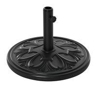 Outsunny Pied de Parasol Rond Base de Lestage Ø 48 x 34H cm Noir