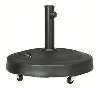 Outsunny Pied de parasol rond base de parasol de jardin avec roulettes et poignées rétractables en résine tressée Ø 53 x 41 cm noir Description:Cette jolie base de parasol maximisera la stabilité et l