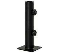 Outsunny Pied de Parasol Tube de Parasol Réglable pour Mât Ø34/38/48mm Noir