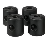 Outsunny Pieds de Tonnelle Pop-up Remplis d'eau ou de Sable Lot de 4 Noir
