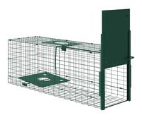 Piège de Capture Outsunny piège Vivant piège d'animaux en acier avec 1 entrée pour les rats et les souris