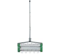 Outsunny Rouleau aérateur pour pelouse avec Manche télescopique 98L x 45l x 87H cm Vert