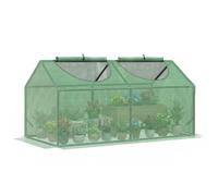 Outsunny Mini-serre 120x60x60 cm – 2 fenêtres zippées – PE 140 g/m² – Vert foncé